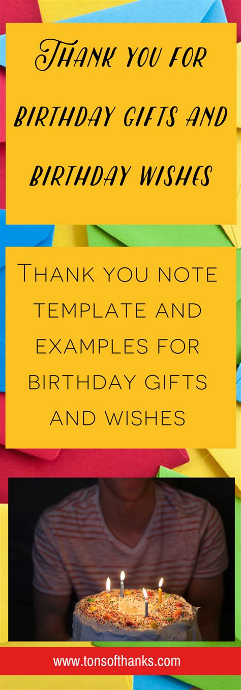 Thank You For The Birthday Wishes Thank You Note Examples For Thanking