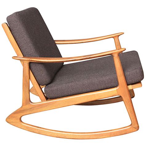 Mid century modern rocking chair furniture. Mid-Century Modern Rocking Chair at 1stdibs