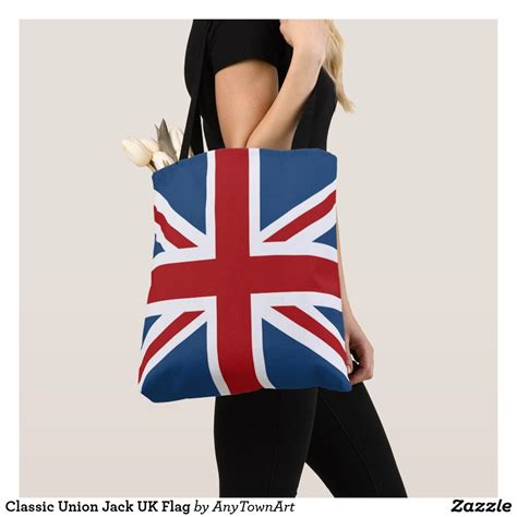 Classic Union Jack Uk Flag Tote Bag Zazzle Union Jack Uk Flag