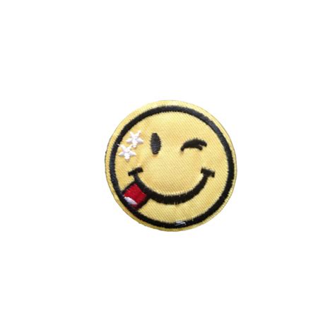 Smiley Emoji Iron On Embroidery Patch Party Favor Children Scrapbook