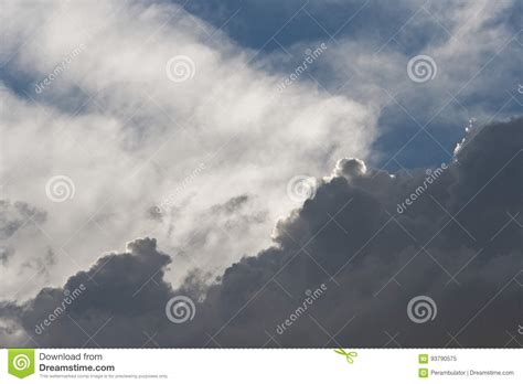 Dark Cloud With Light Edge Stock Image Image Of Edging 93790575