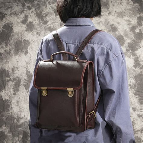 Small Square Leather Backpack For Womenjapan Korea Popular Etsy Uk