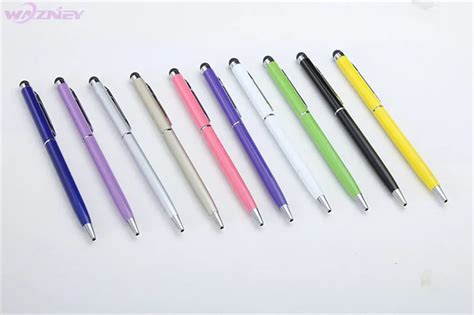 Aluminum Alloy Universal 2 In 1 Touch Screen Capacitive Stylus Pen With