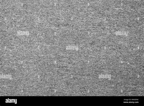 Close Up Of Monochrome Grey Carpet Texture Background From Above Stock