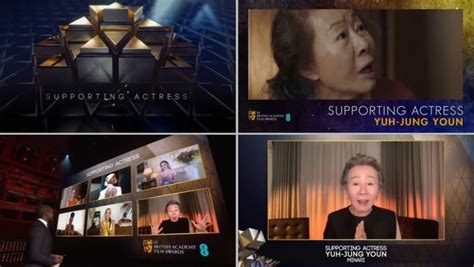 Here are the best parts of her speech, ranked. Youn Yuh-jung draws laughter for playful BAFTA acceptance speech