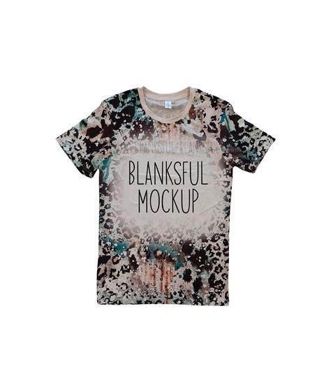 Blanksful Mockup Faux Bleach Shirt Style #3