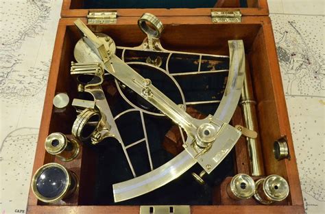english brass sextant of 1870 complete with optics and original box for sale at 1stdibs