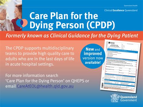 Care Plan For The Dying Person Clinical Excellence Queensland