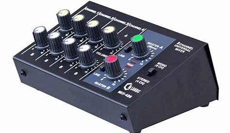 simple 2 channel mixer