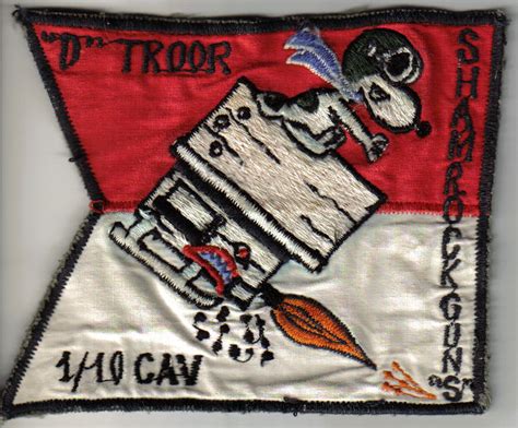 Vietnam Helicopter Insignia And Artifacts D Troop 1st Squadron 10th