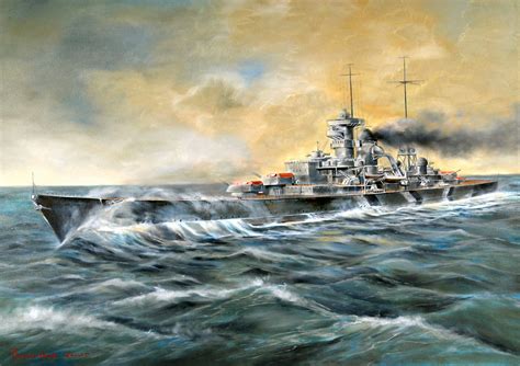 Battleship Bismarck Wallpaper Wallpapersafari
