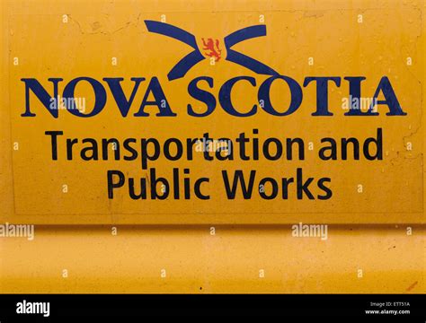 Department Of Transportation In Baddeck Nova Scotia Stock Photo Alamy