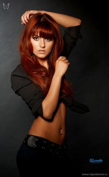 Model Julia Lily Kova Zabolotnikova Redhead Beauty Beautiful Red