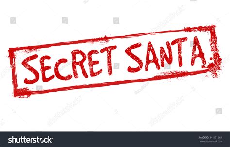 Secret Santa Grunge Rubber Stamp On Stock Vector 341591261 Shutterstock