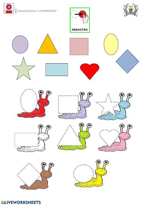 Actividades interactivas preescolar / educacion_infantil | actividades. Figuras geométricas ficha interactiva y descargable ...