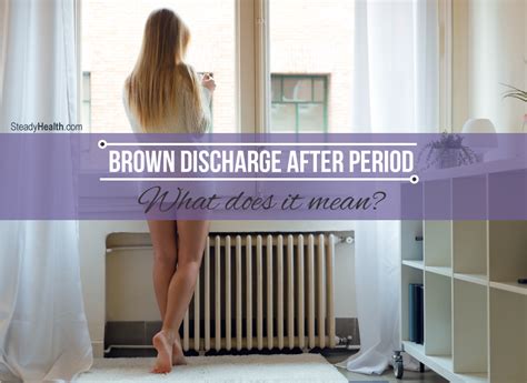 It is well known that birth control pills interfere with the female hormones and change normal menstrual hormonal cycle in women bodies. Brown Discharge After Period: What Does It Mean? | Women's ...
