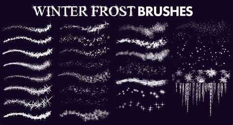 Artstation Winter Frost Brushes For Photoshop And Procreate Brushes