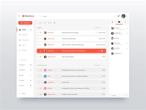 Email Dashboard By Dinesh Shrestha On Dribbble