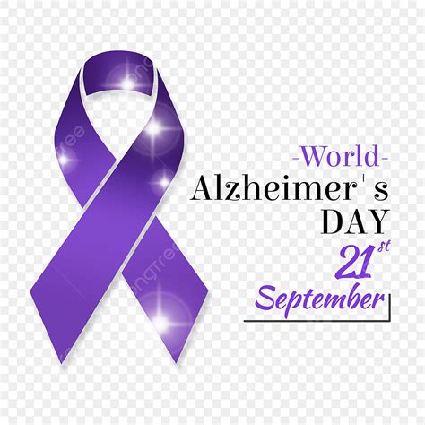 Alzheimer Ribbon Png Picture World Alzheimer S Day Line Dividing