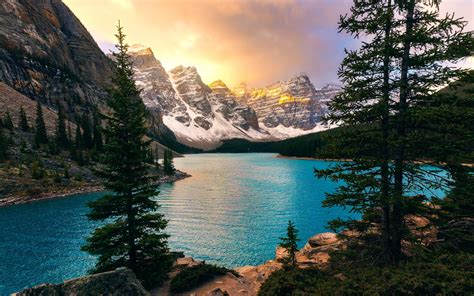 Download Moraine Lake Banff National Park Nature Wallpaper 3840x2400 4k Ultra Hd 1610