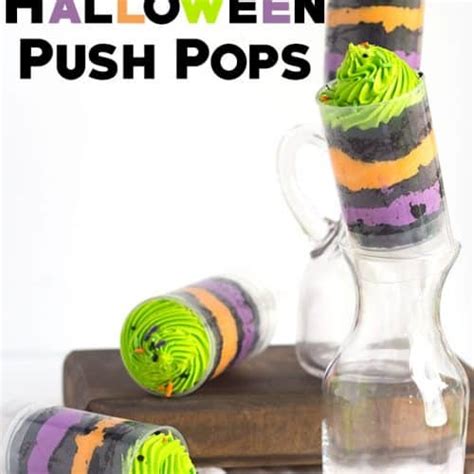 Easy Halloween Push Pops
