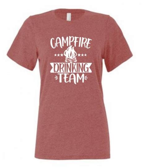 Camp Fire Drinking Team T Shirt Camping Crew Fire Pit Crew Etsy Uk