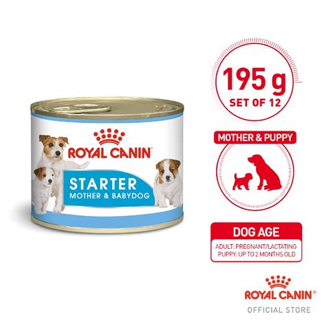 Royal Canin Starter Mousse Mother And Babydog Wet Dog Food 195g X 12