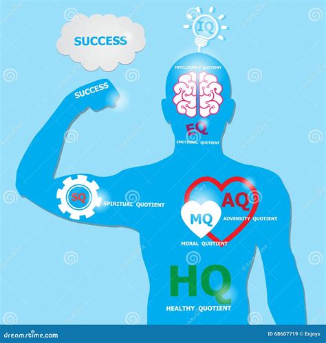 Human Power To Success Concept Stock Illustration Illustration Of