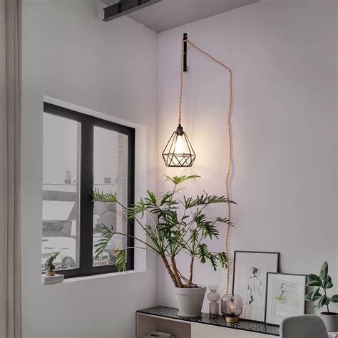 Haultop Pendant Light Cord Hanging Light Kit With Switch Plug In 15ft