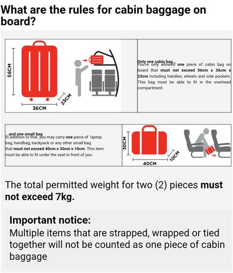 The maximum weight and volume of checked baggage may. AirAsia hand luggage (With images) | Hand luggage, Cabin ...