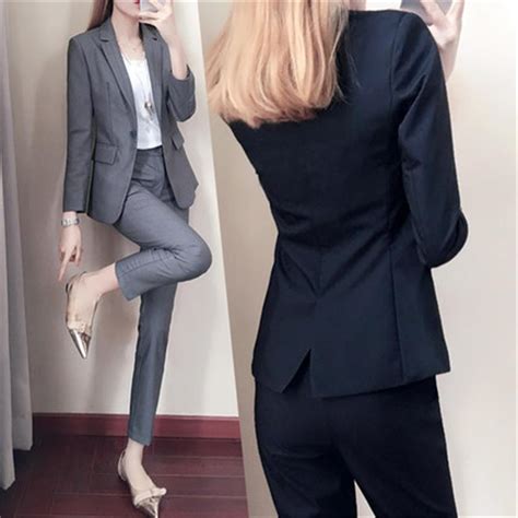 Female Suits Career Suits Ladies Spring New Wave Of Stylish Two Piece Women Korean Temperament