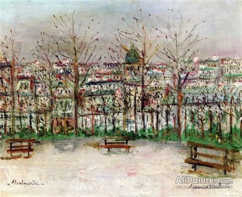 Maurice Utrillo View Of Montmartre Oil Painting Reproductions For Sale