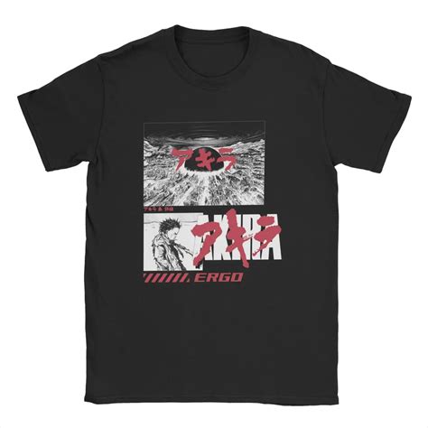 Akira Tetsuo Akira Cyberpunk City Explosion Men Women S Round Collar Pure Cotton Anime T Shirts