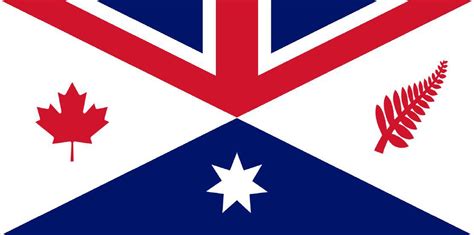 Canzuk Flag Canada Australia New Zealand And The United Kingdom