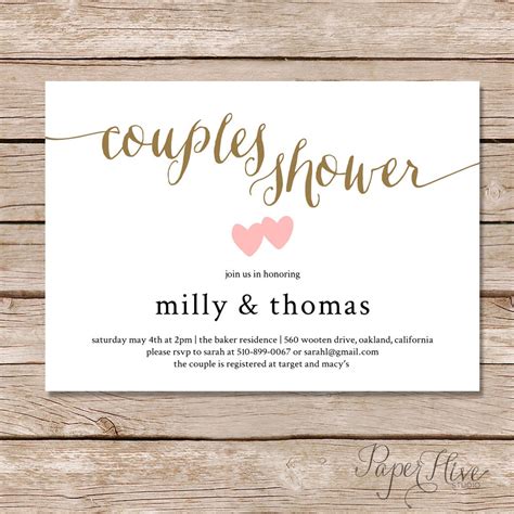 couples shower invitations couples wedding shower invitations templates friend invitation