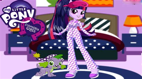 Equestria Girls Twilight Pajama Party Dress Up Game Youtube