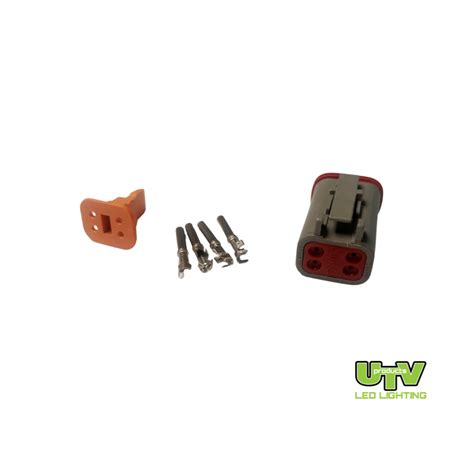 Utv748 4 Pin Deutsch Connector Male With Pins Utv Products