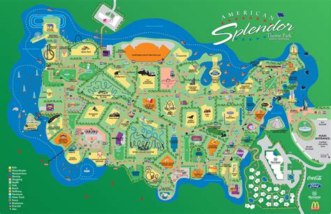 Theme Park Map Theme Park Map Theme Park Park