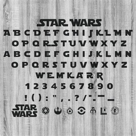Star Wars Font Svg Star Wars Jedi Alphabet Ttf Include Star Etsy