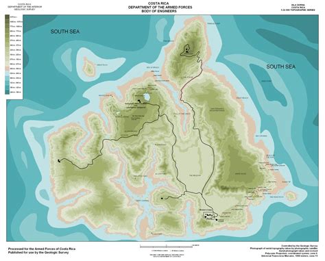 Map Of Isla Sorna From Movies 2 3 Jurassic Park Jurassic Park