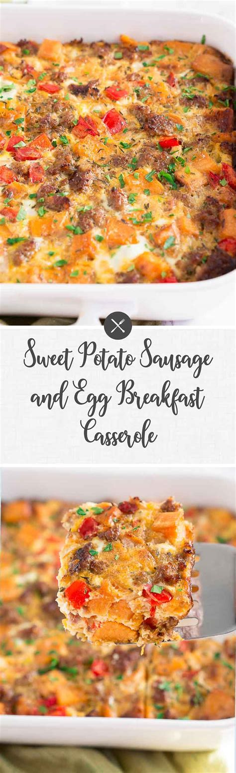 Sweet Potato Sausage And Egg Breakfast Casserole
