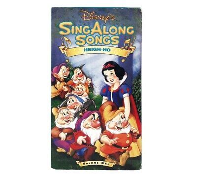 Disneys Sing Along Songs Snow White Heigh Ho Vhs Tape Musical