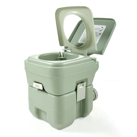 Jaxpety Portable Toilet 5 Gallon 20l Outdoor Camping Toilet Potty
