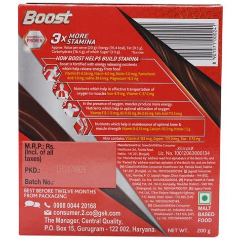 Buy Boost Health Drink Malt Based 200 Gm Carton Online At Best Price