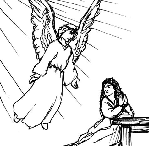 26 Best Ideas For Coloring Angel Gabriel Appeared To Mary Coloring Page