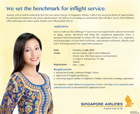 Ren ci said that the crew members are able to fulfil the psychological and emotional needs of the residents. Singapore Airlines Cabin Crew Walk-in Interview [Jakarta ...