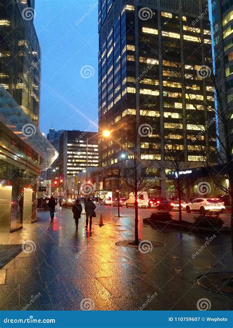 Downtown Toronto In Winter Editorial Photography Image Of View 110759607