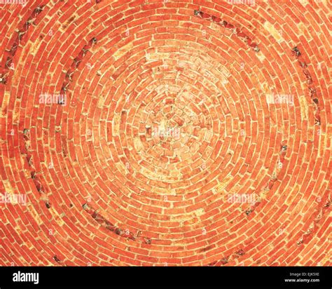Brick Dome Inside Dome Is Made Of Red Brick Circular Brickwork Stock