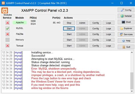 Xampp Mysql Not Starting On Windows Terresquall Blog