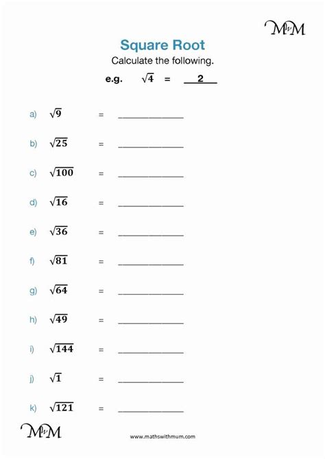 Square Root Worksheet Pdf Best Of What Are Perfect Square Roots Primary